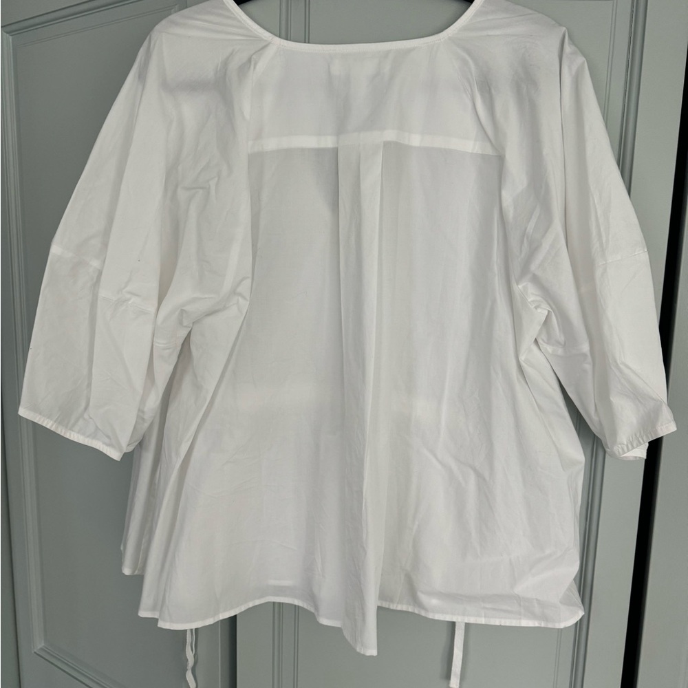 Banana Republic Cotton Poplin Cinch-Waist Top - Picture 5 of 6